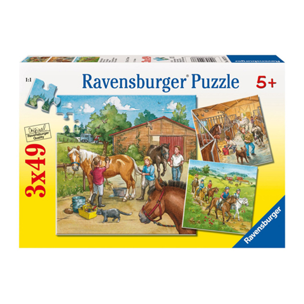 Puzzle Lumea Cailor , 3X49 Piese