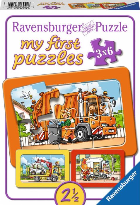 Puzzle Masini, 3X6 Piese