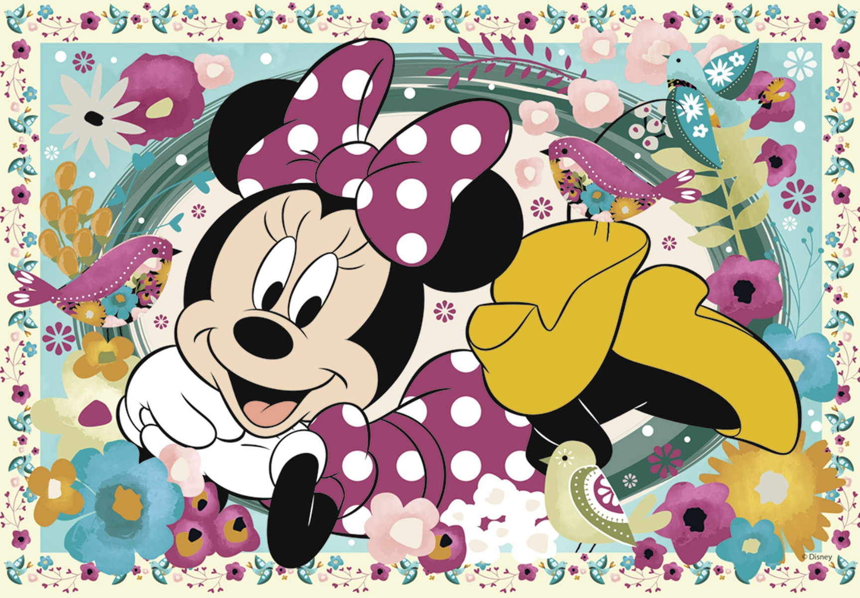 Puzzle Minnie Mouse, 2X12 Piese image 1