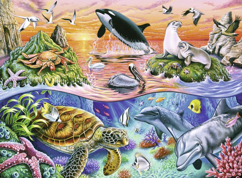 Puzzle Minunatul Ocean, 100 Piese