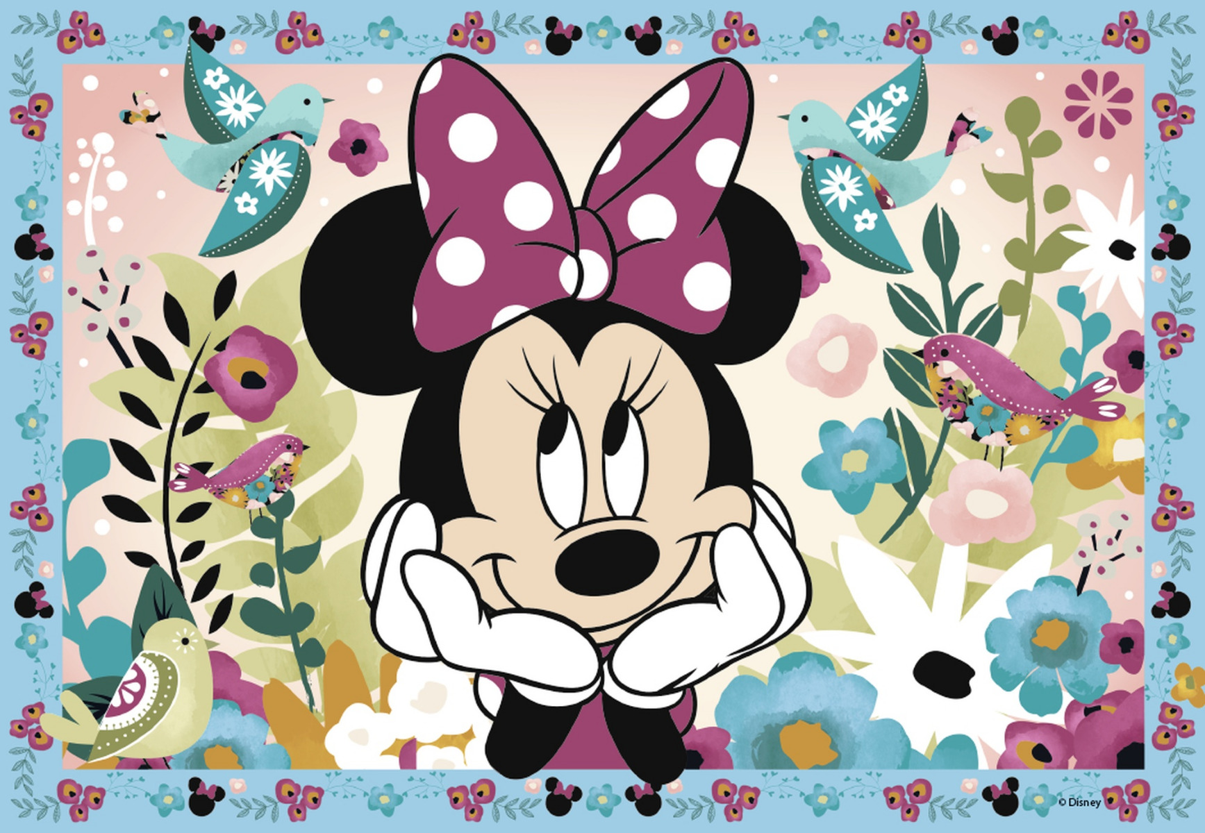 Puzzle Minnie Mouse, 2X12 Piese image 2