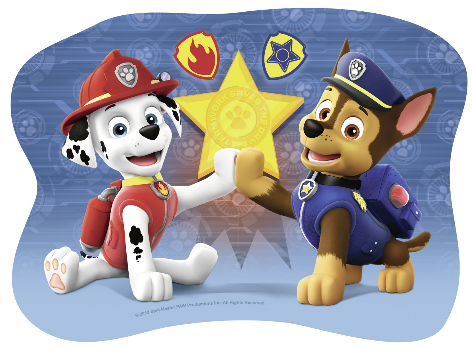 Puzzle Paw Patrol, 4/6/8/10 Piese image 1