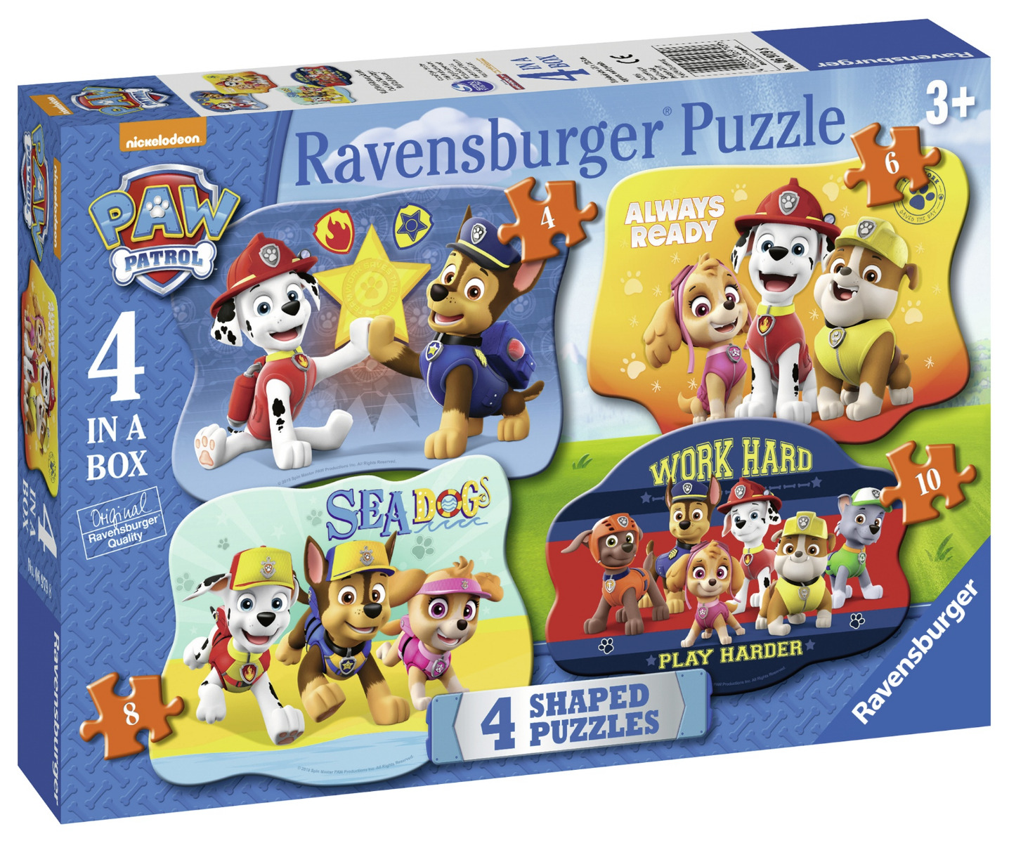 Puzzle Paw Patrol, 4/6/8/10 Piese image 5