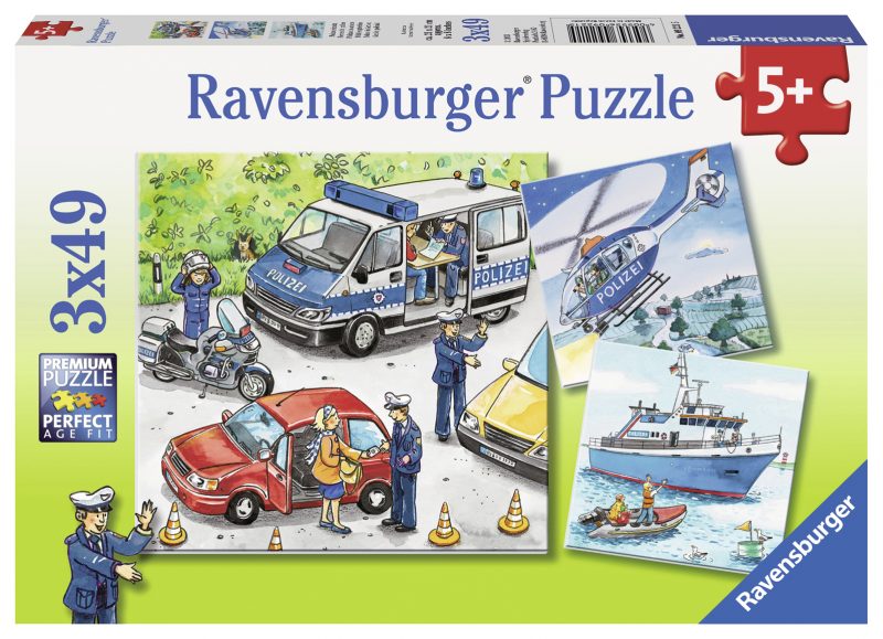 Puzzle Politie, 3X49 Piese