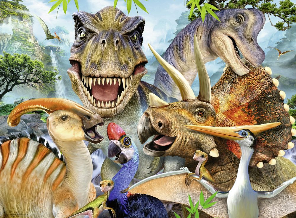 Puzzle Poza Dinozaurilor, 300 Piese