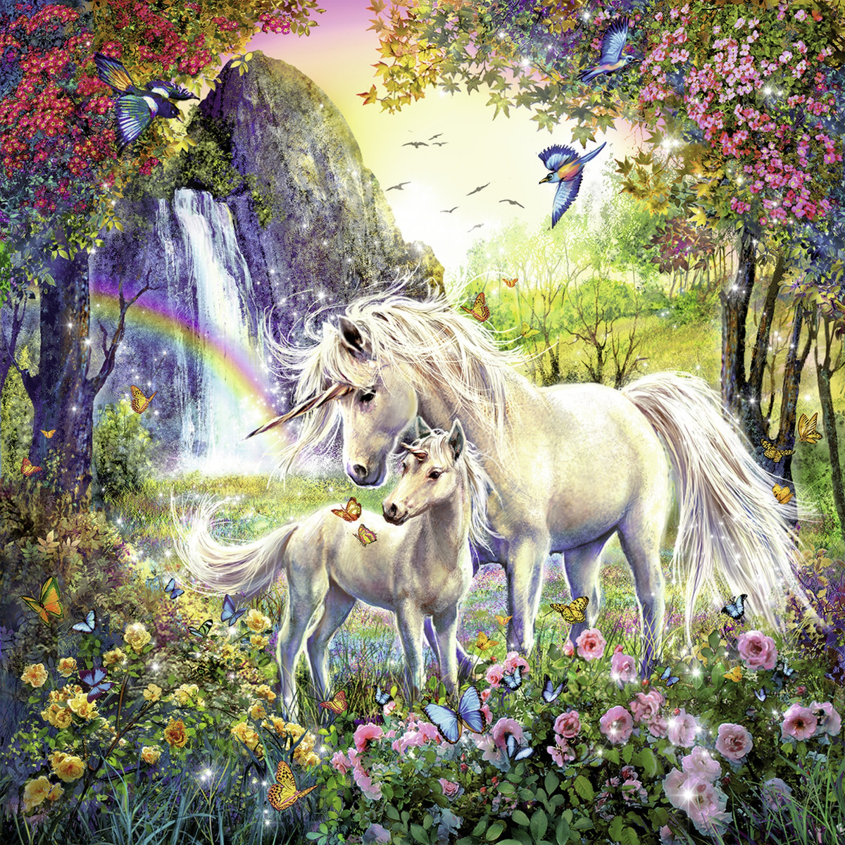 Puzzle Unicorni, 3X49 Piese image 1