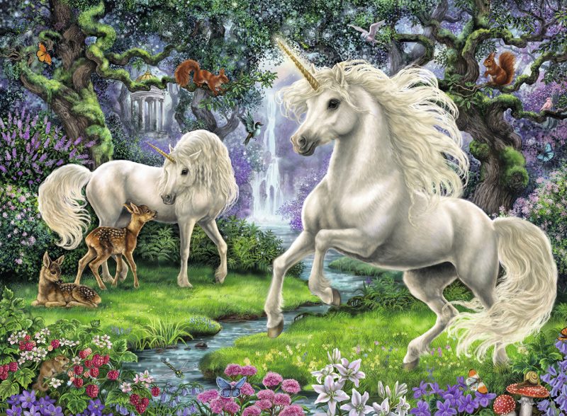 Puzzle Unicornii Mistici, 200 Piese