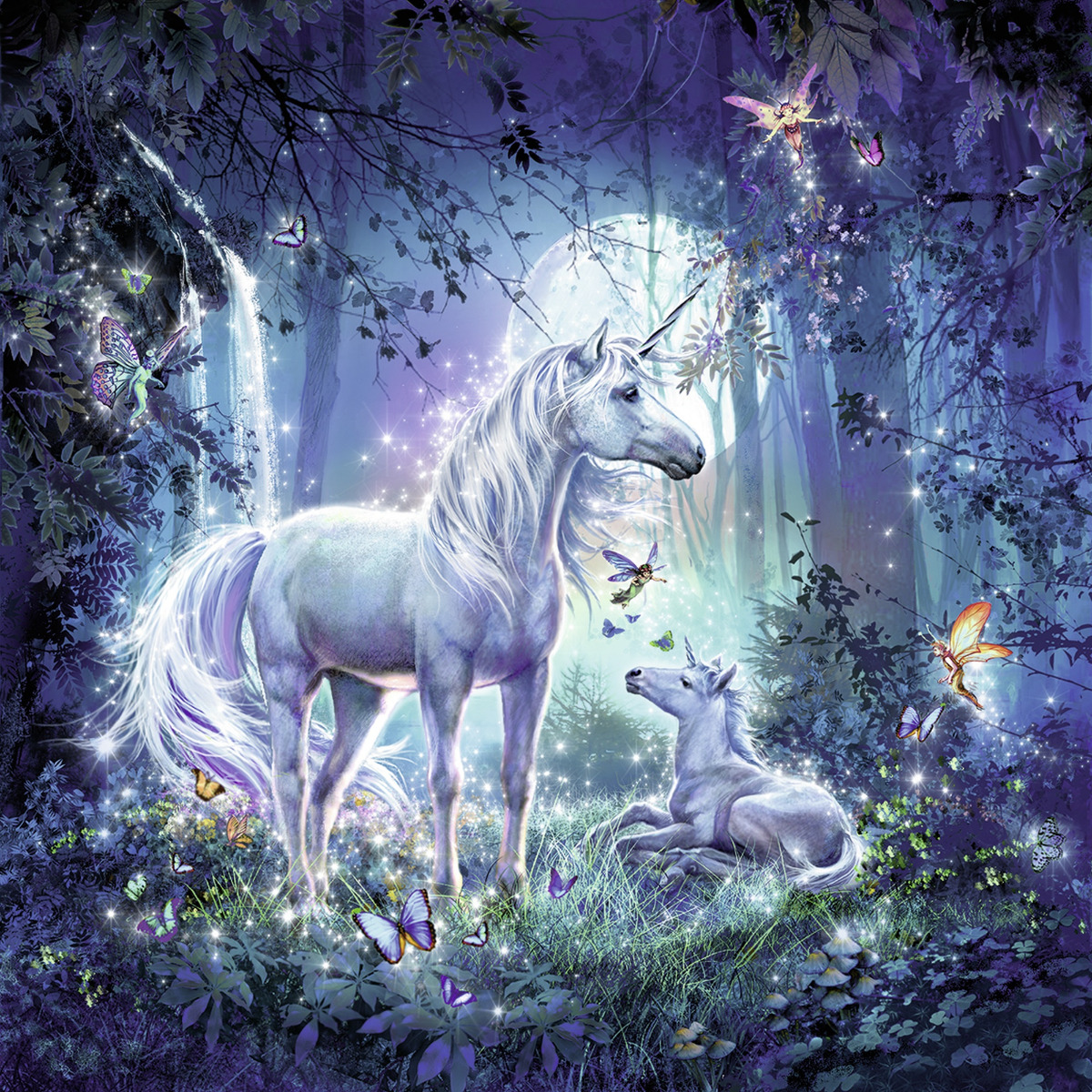 Puzzle Unicorni, 3X49 Piese image 2