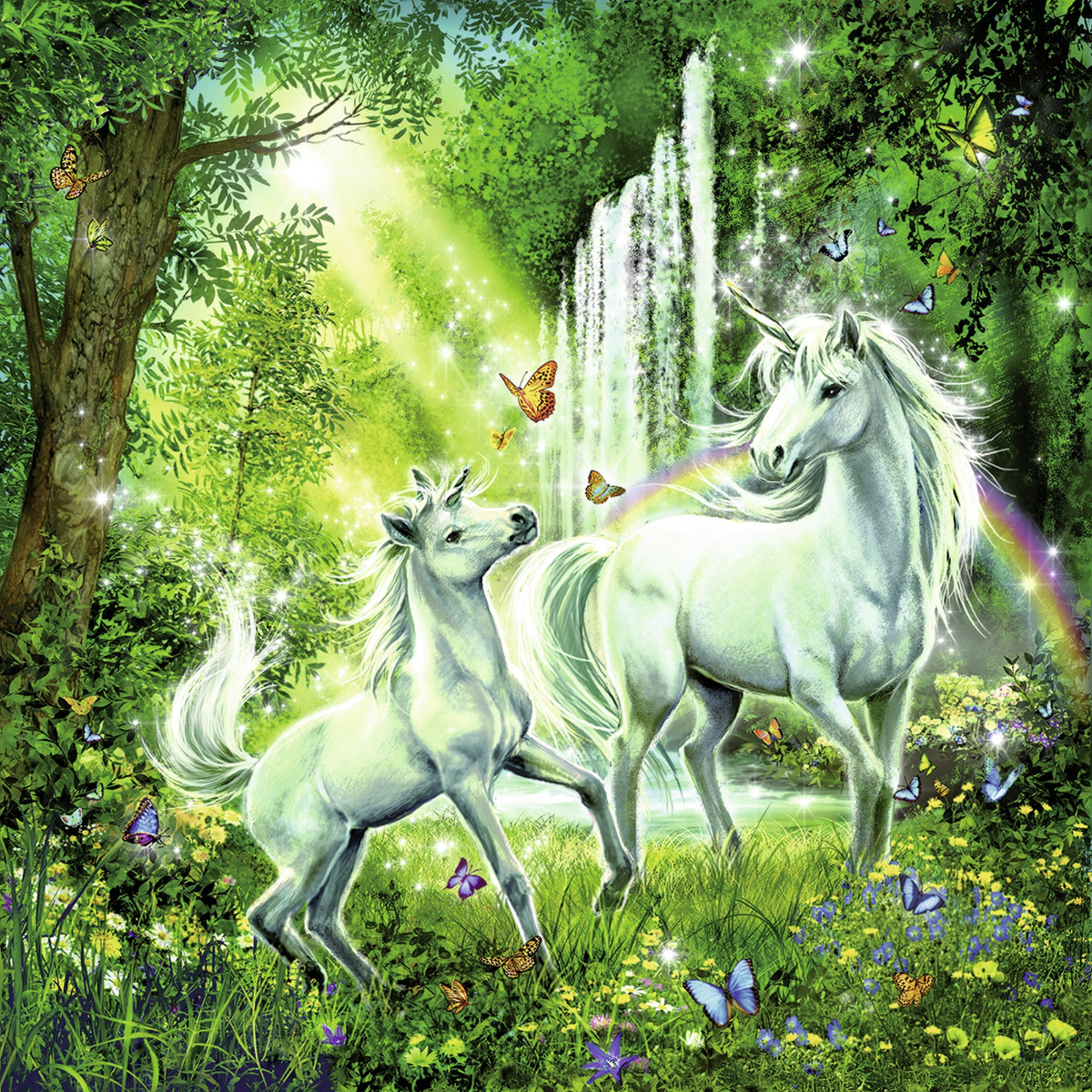 Puzzle Unicorni, 3X49 Piese image 3