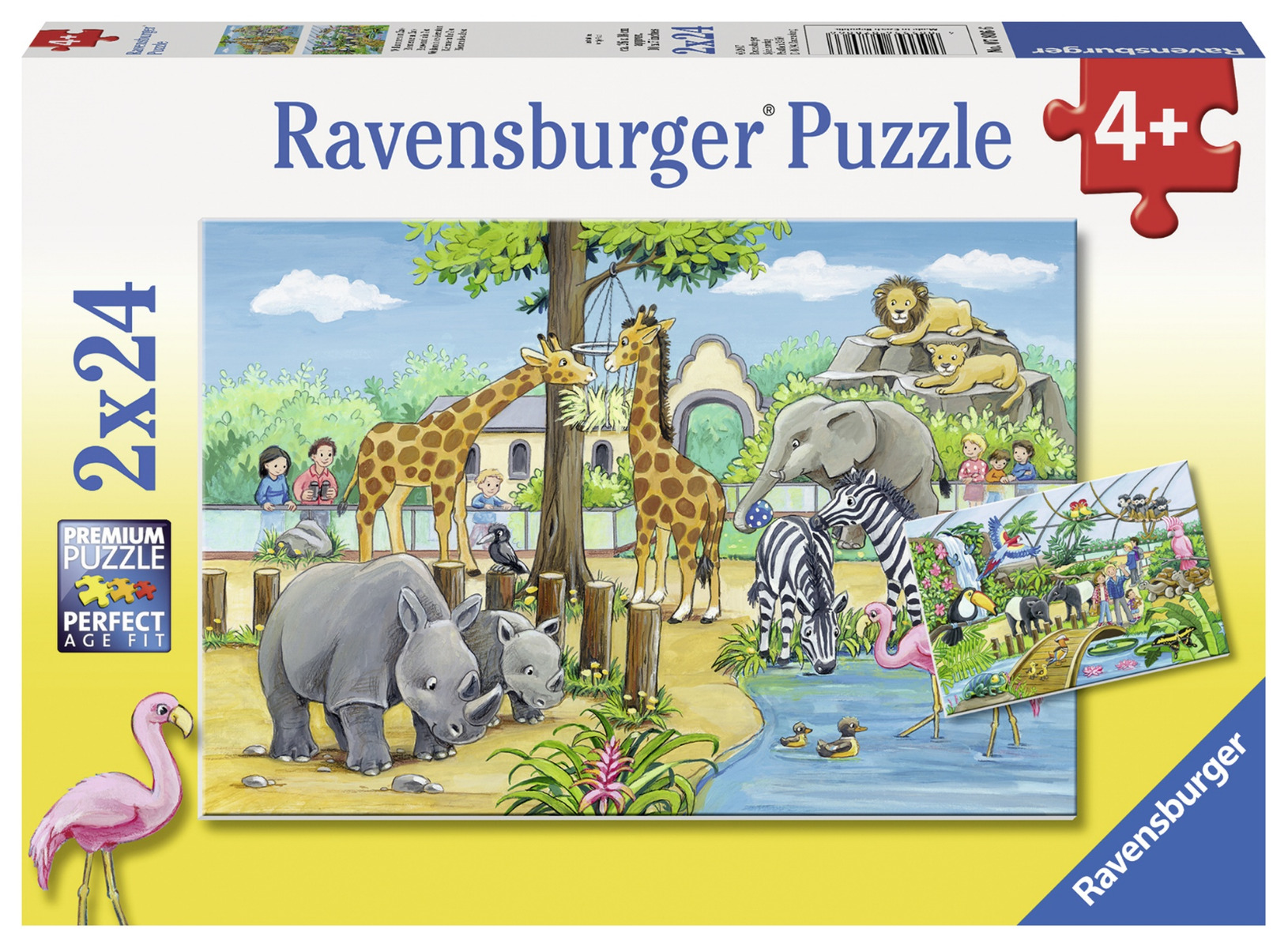 Puzzle Zoo, 2X24 Piese image 3