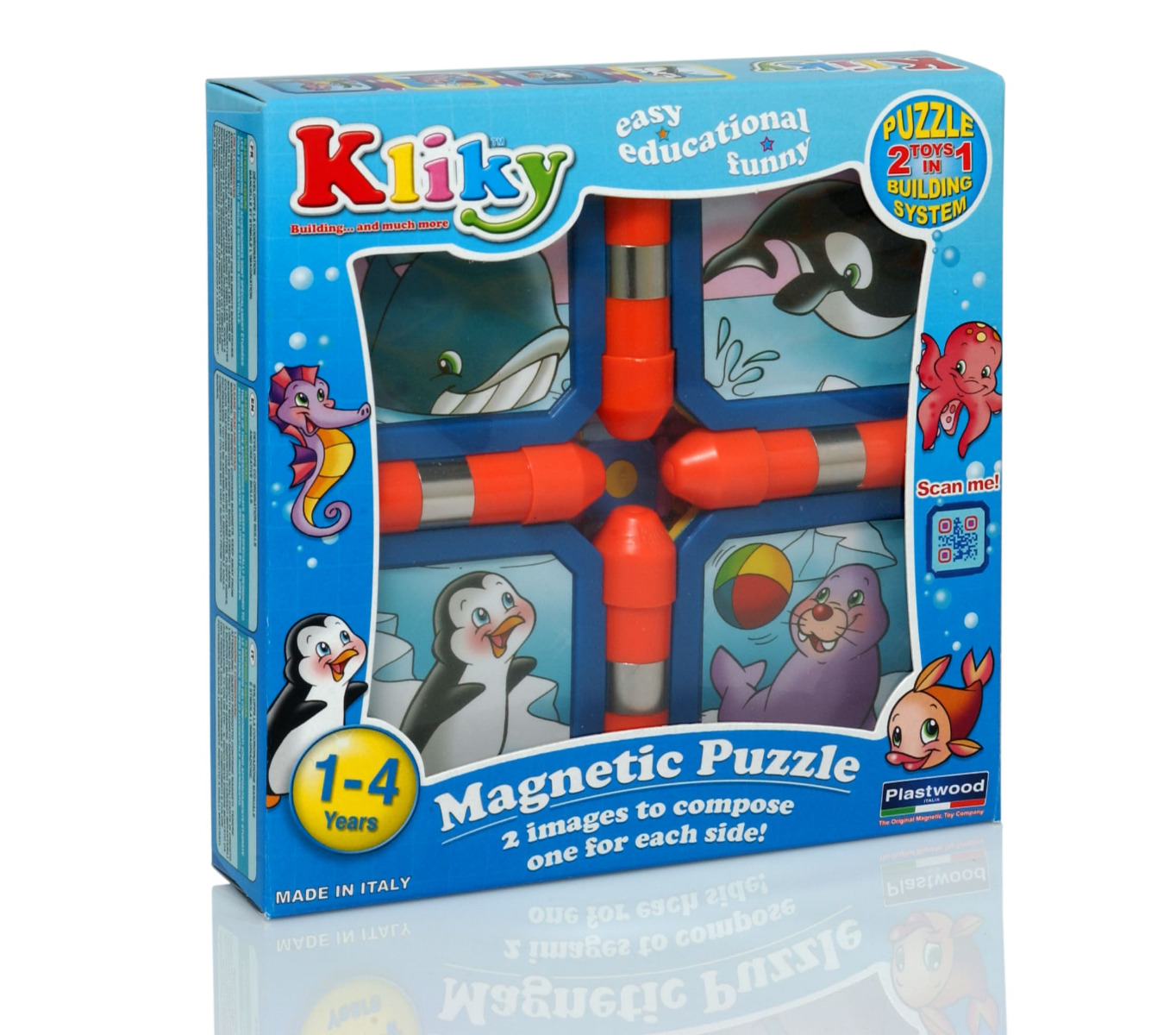 Kliky Puzzle Magnetic Animale Marine