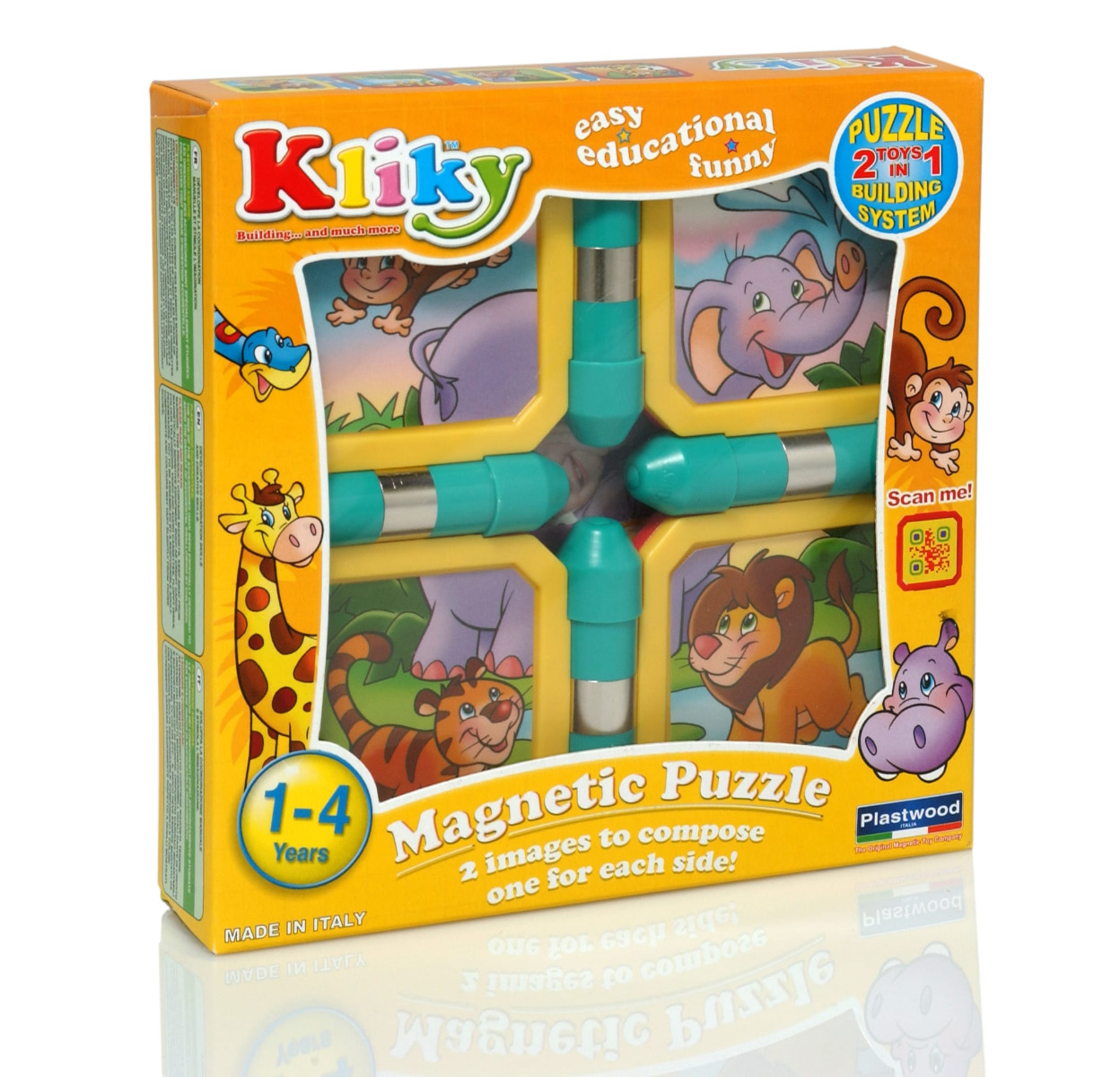 Kliky Puzzle Magnetic Animale Safari