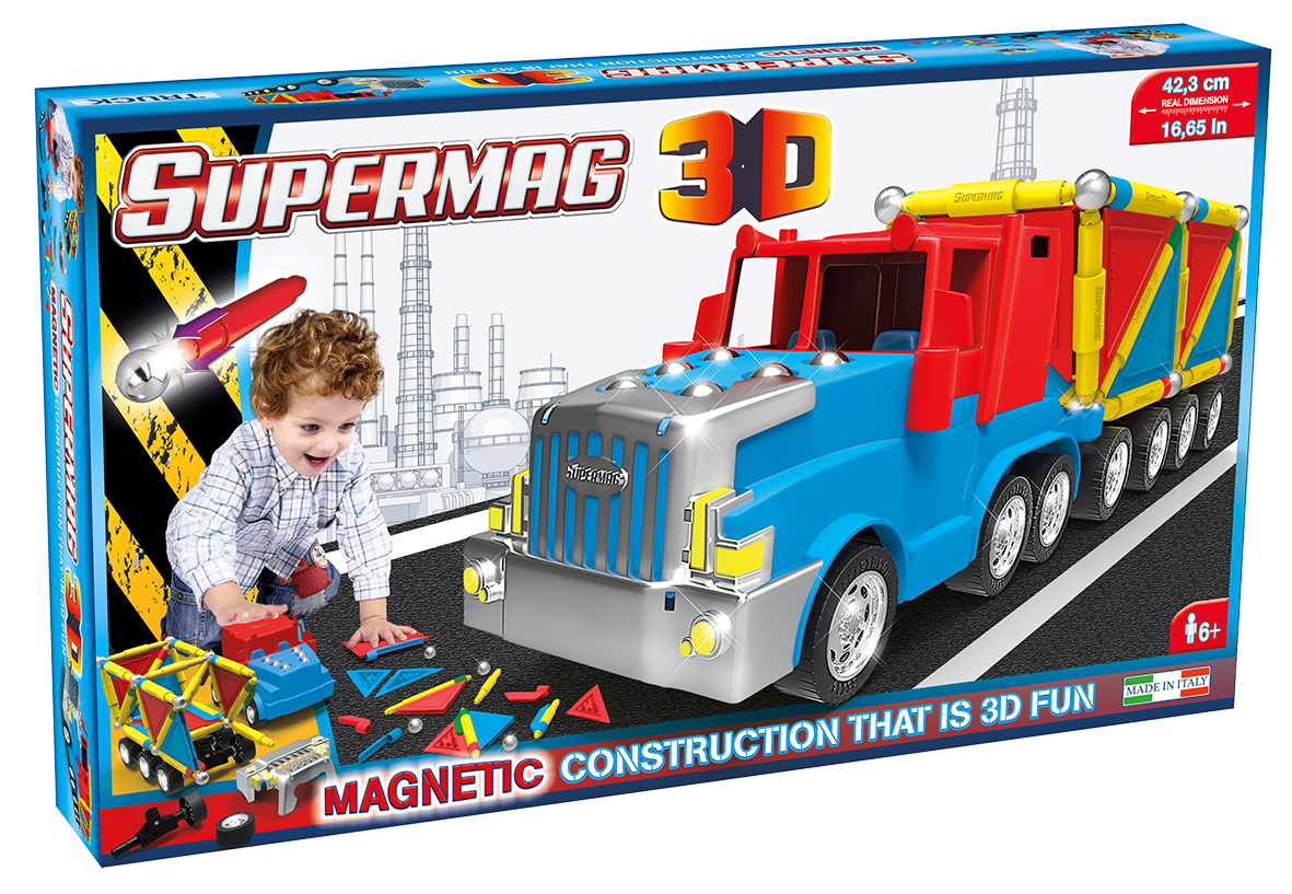 Supermag 3D - Jucarie Cu Magnet Camion image 2