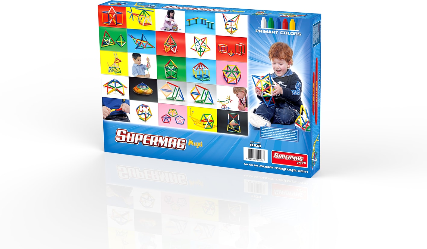 Supermag Maxi Primary - Set Constructie 66 Piese image 3