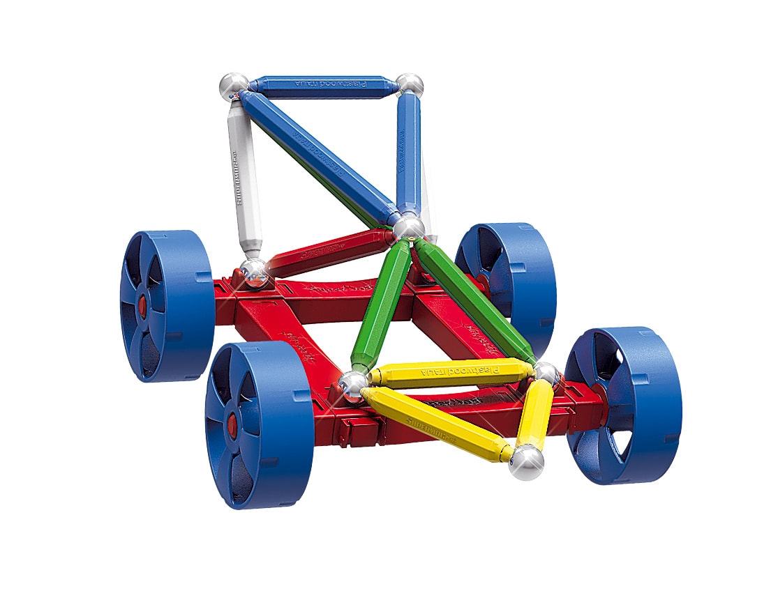 Supermag Maxi Wheels - Set Constructie 40 Piese image 1
