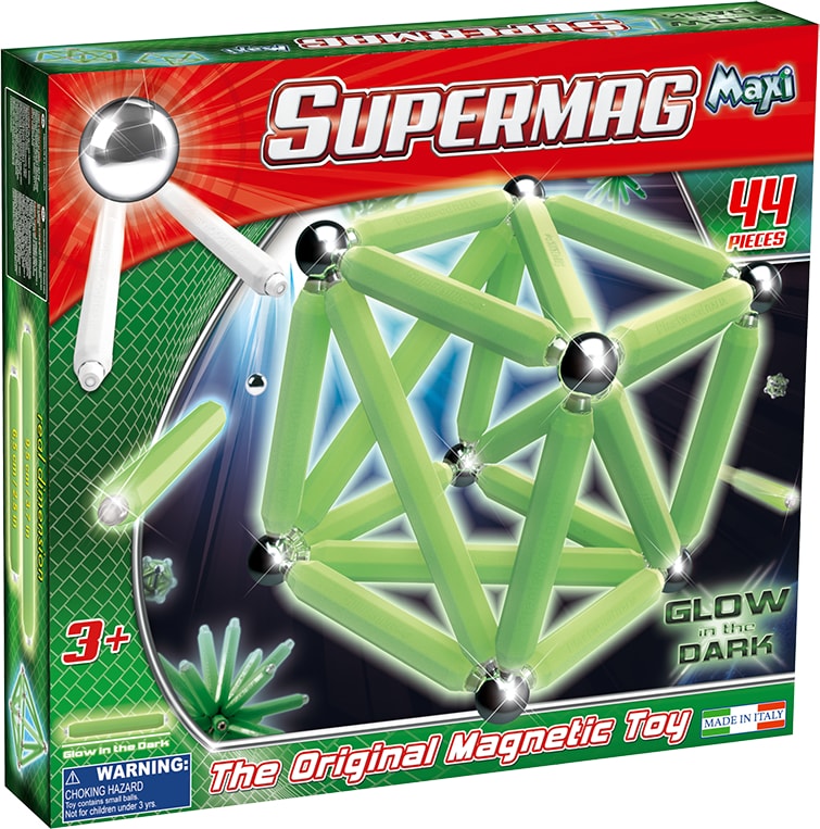 Supermag Maxi Glow - Set Constructie Luminos 44 Piese image 5