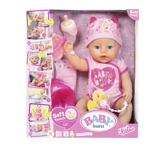 Baby Born - Papusa Interactiva Cu Corp Moale image 4