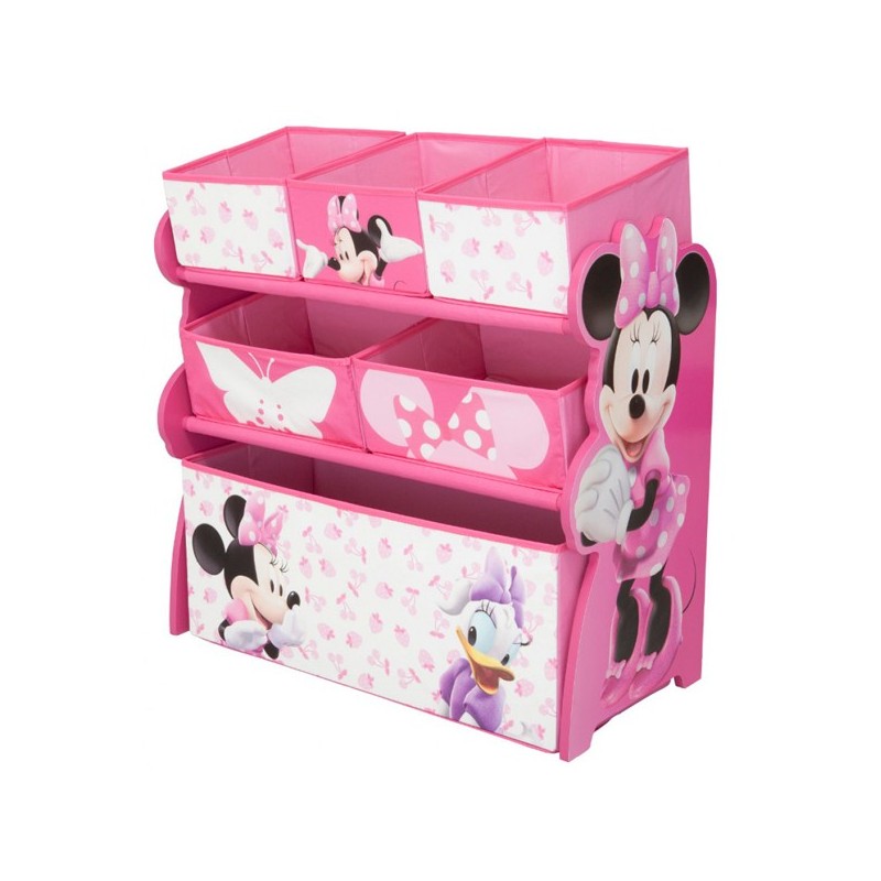 Organizator jucarii cu cadru din lemn Disney Minnie Mouse 