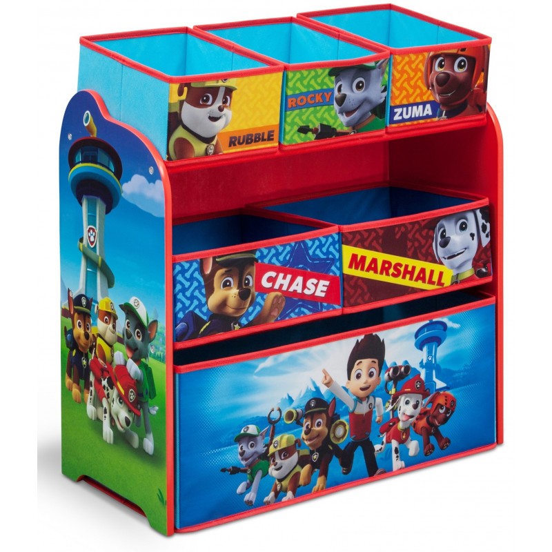 Organizator jucarii cu cadru din lemn Paw Patrol