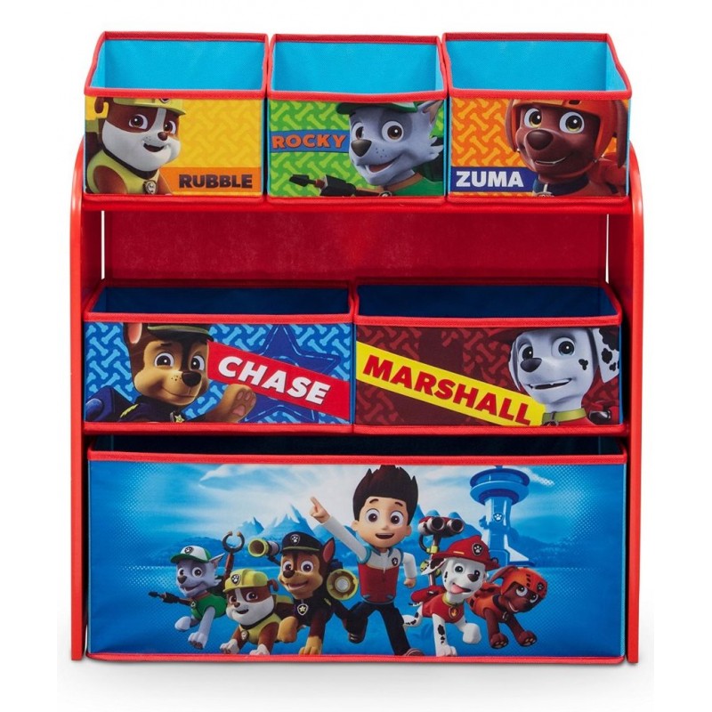 Organizator jucarii cu cadru din lemn Paw Patrol image 1