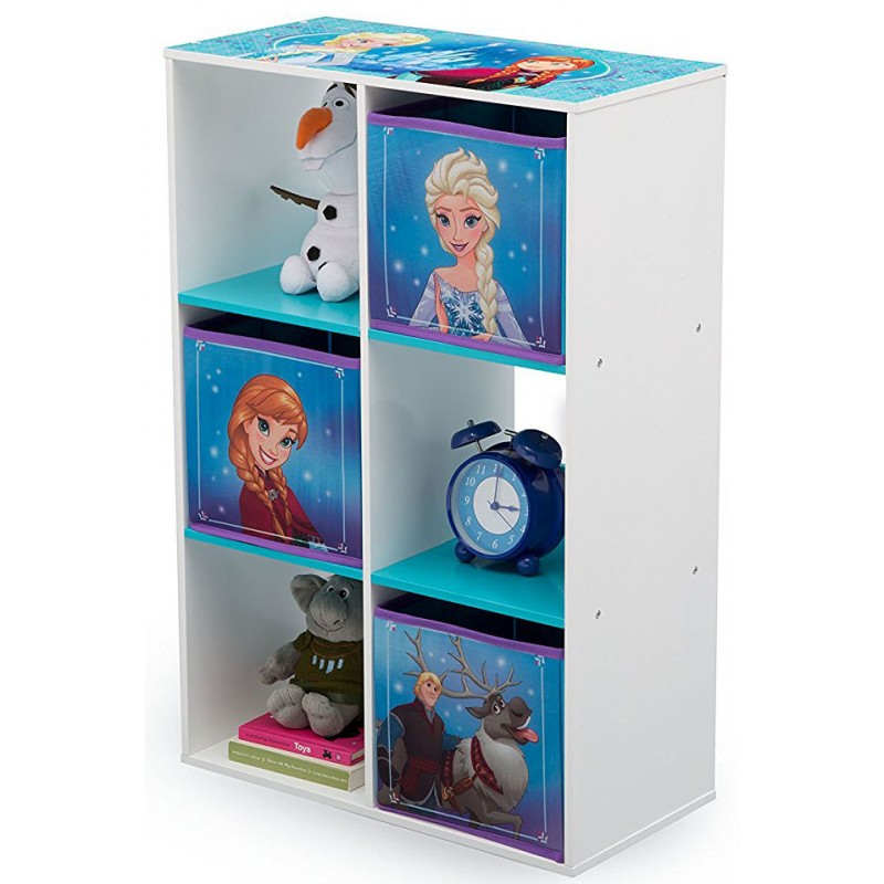 Organizator cu cadru din lemn pentru carti si jucarii Frozen Cube image 1