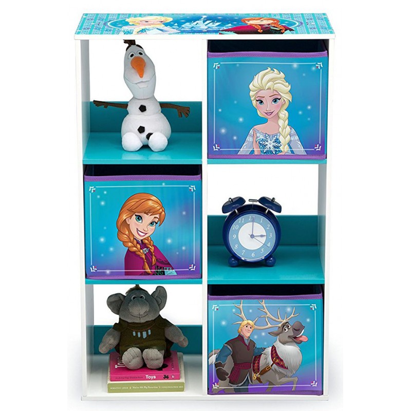 Organizator cu cadru din lemn pentru carti si jucarii Frozen Cube image 2