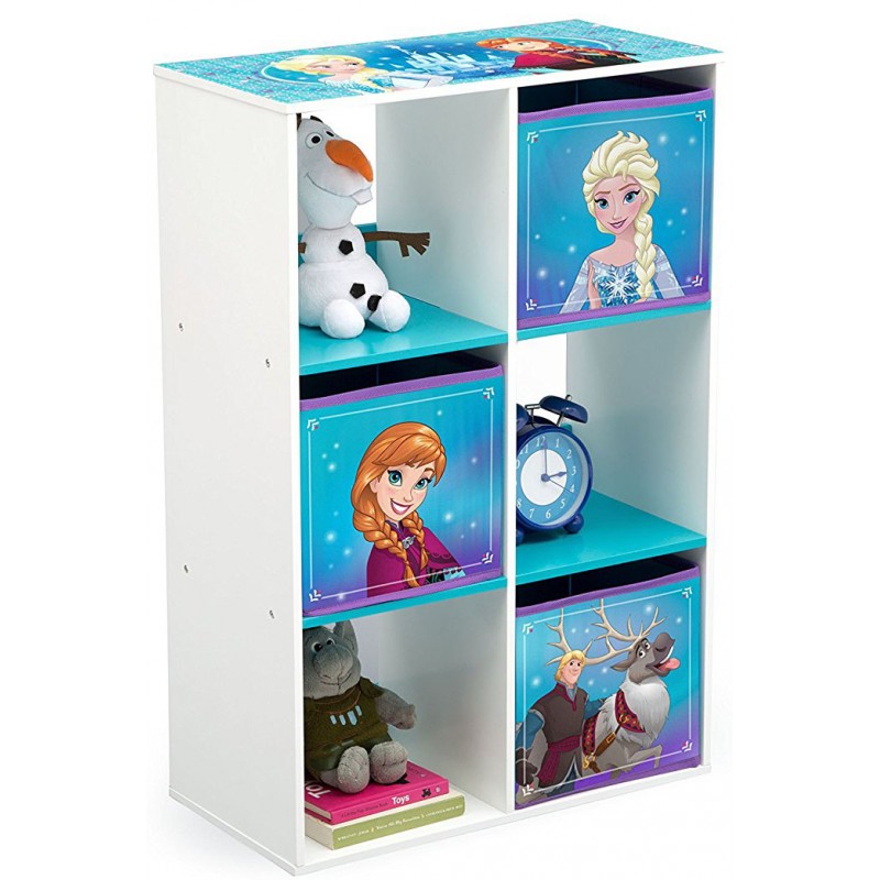 Organizator cu cadru din lemn pentru carti si jucarii Frozen Cube image 3
