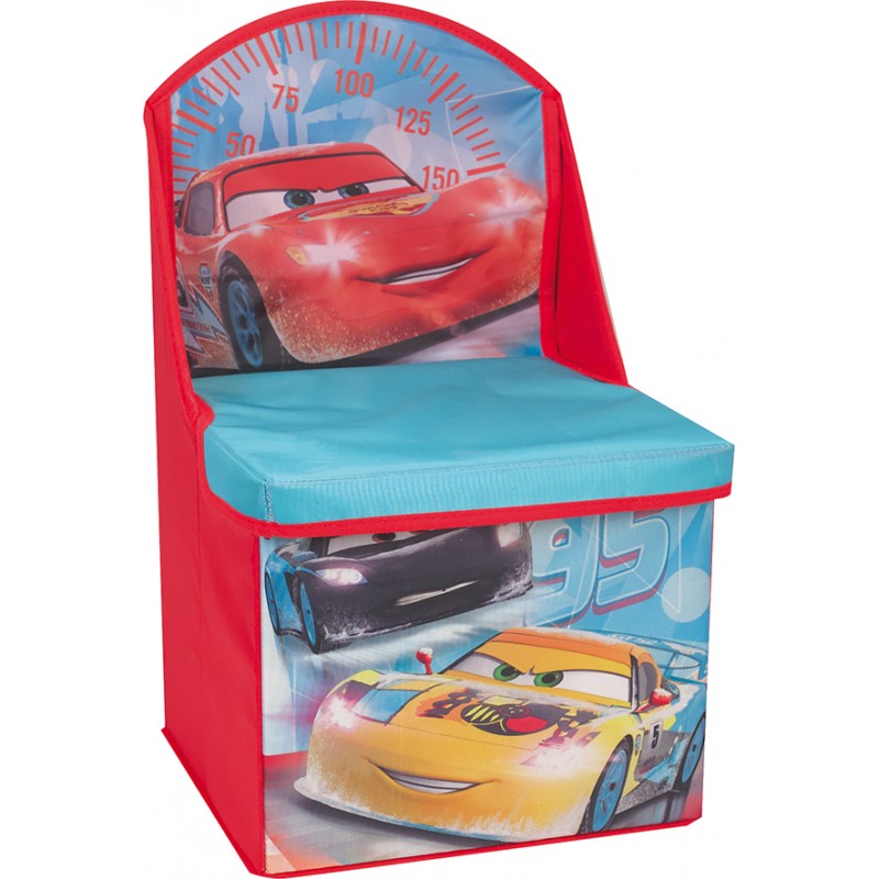 Scaun si cutie pentru depozitare Disney Cars