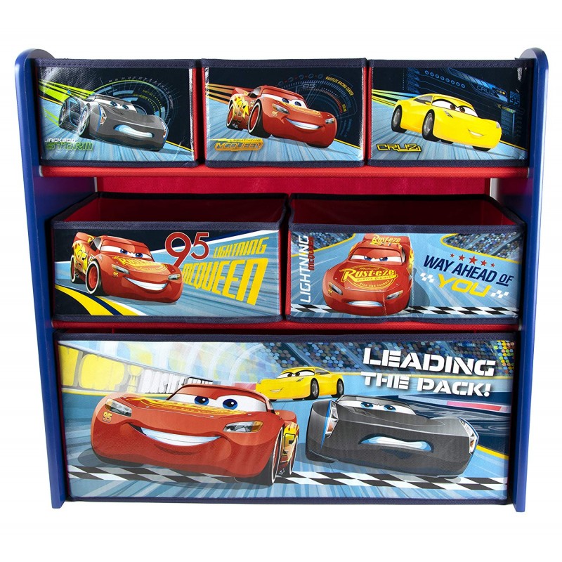 Organizator jucarii cu cadru din lemn Cars 3 image 4