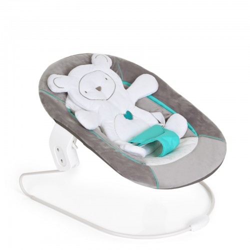 Sezlong Alpha Bouncer 2 in 1 Hearts Grey image 1