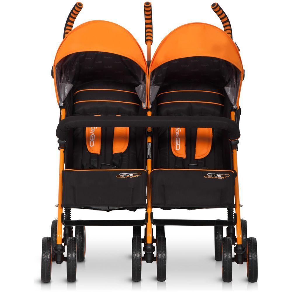 Carucior pentru gemeni Duo Comfort - Easy Go - Electric Orange image 3