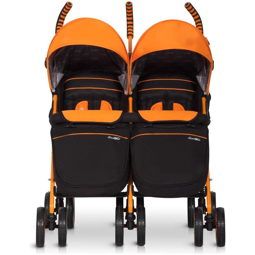 Carucior pentru gemeni Duo Comfort - Easy Go - Electric Orange image 4