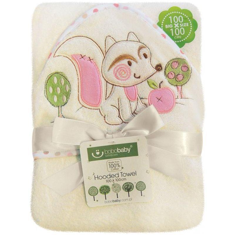 Prosop de baie ECO 100x100 cm - Bobobaby - Vulpe Crem
