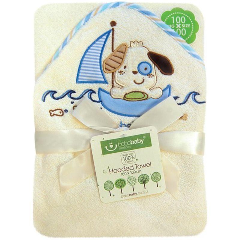 Prosop de baie ECO 100x100 cm - Bobobaby - Catelus Crem