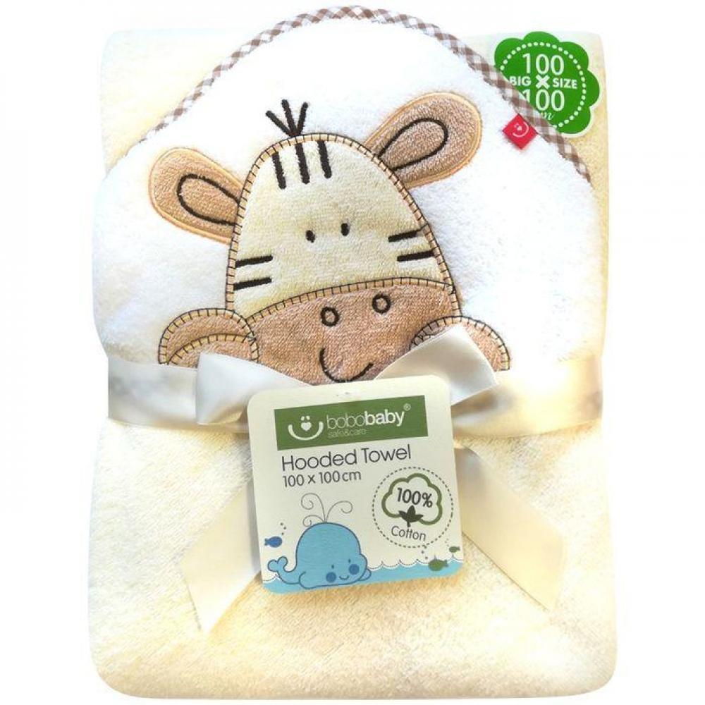 Prosop de baie Zebra 100x100 cm - Bobobaby - Crem