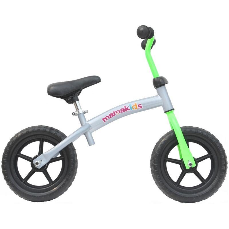 Bicicleta fara pedale transformabila 12 inch - Mamakids - Gri cu Verde image 2