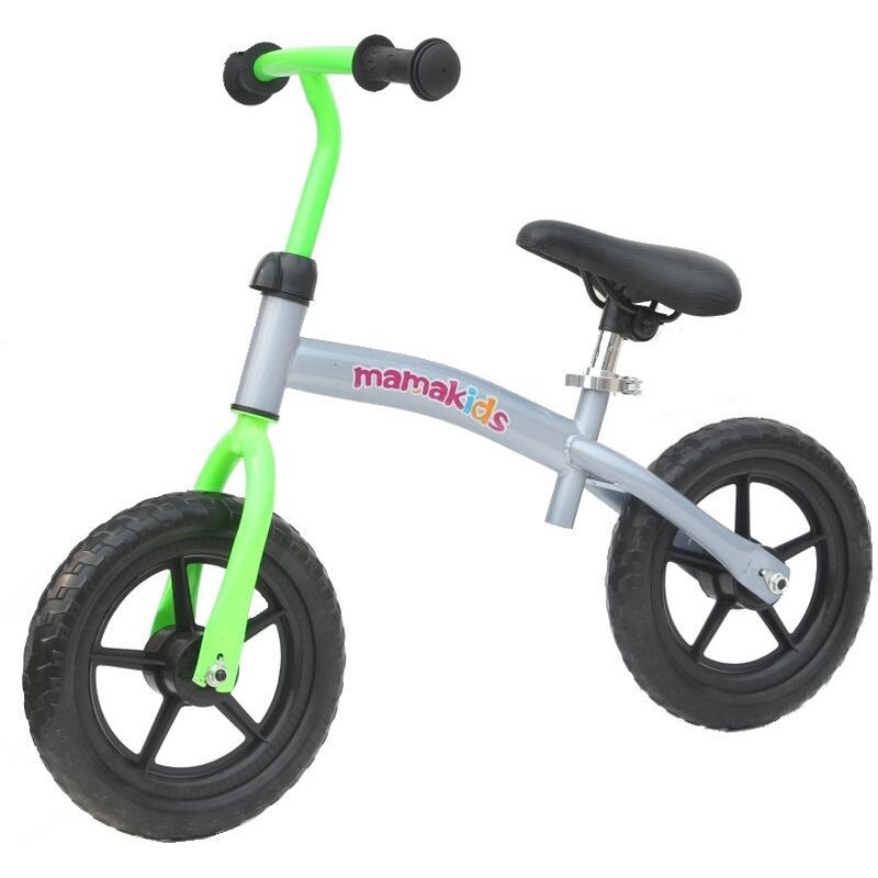 Bicicleta fara pedale transformabila 12 inch - Mamakids - Gri cu Verde image 3