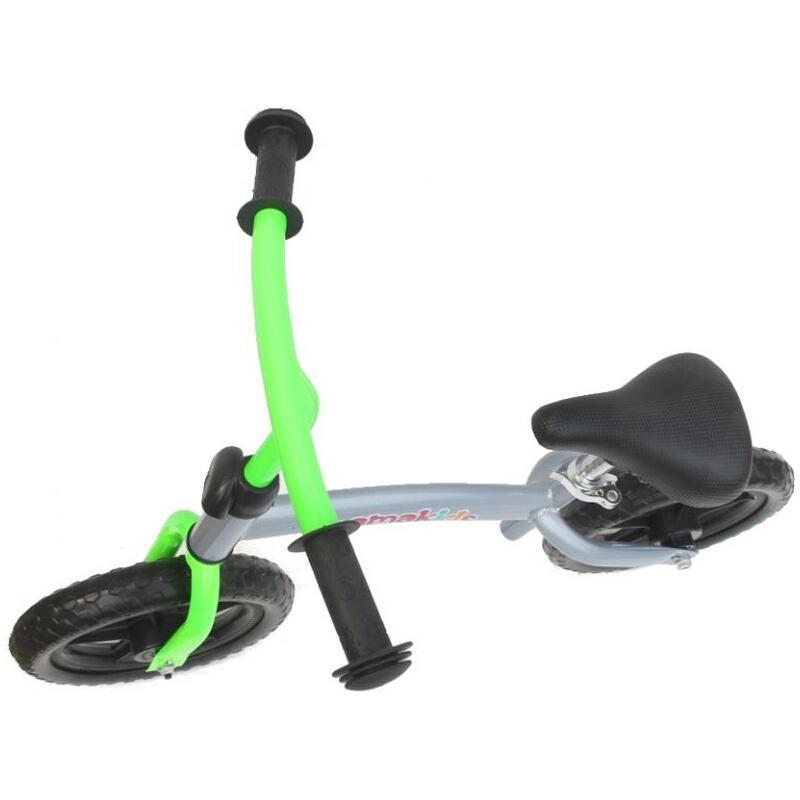 Bicicleta fara pedale transformabila 12 inch - Mamakids - Gri cu Verde image 5