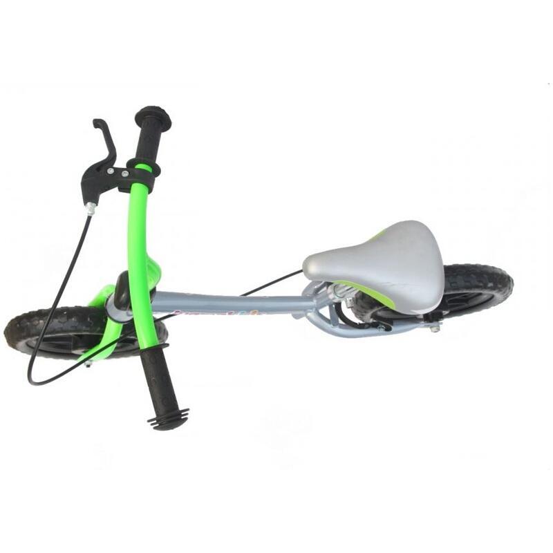 Bicicleta fara pedale 12 inch Explorer, Mamakids, Gri cu Verde image 2