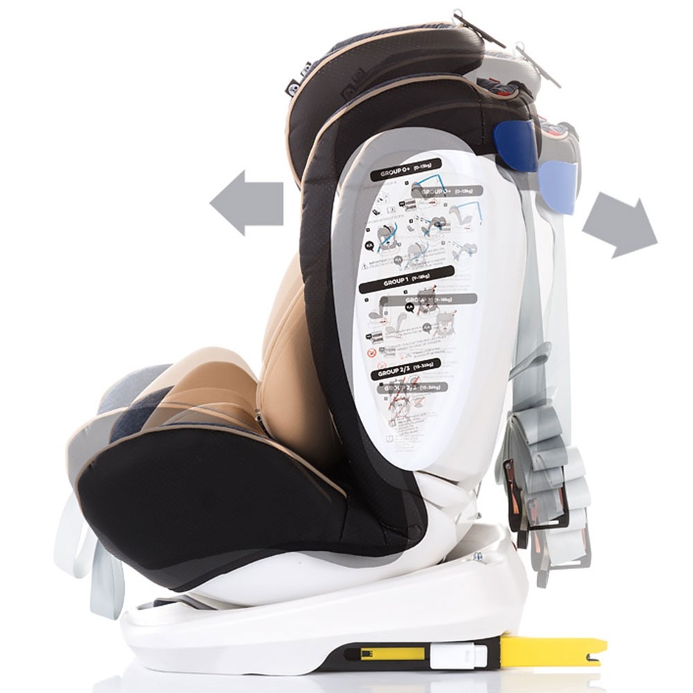 Scaun auto Chipolino Tourneo 0-36 kg beige cu sistem Isofix image 3