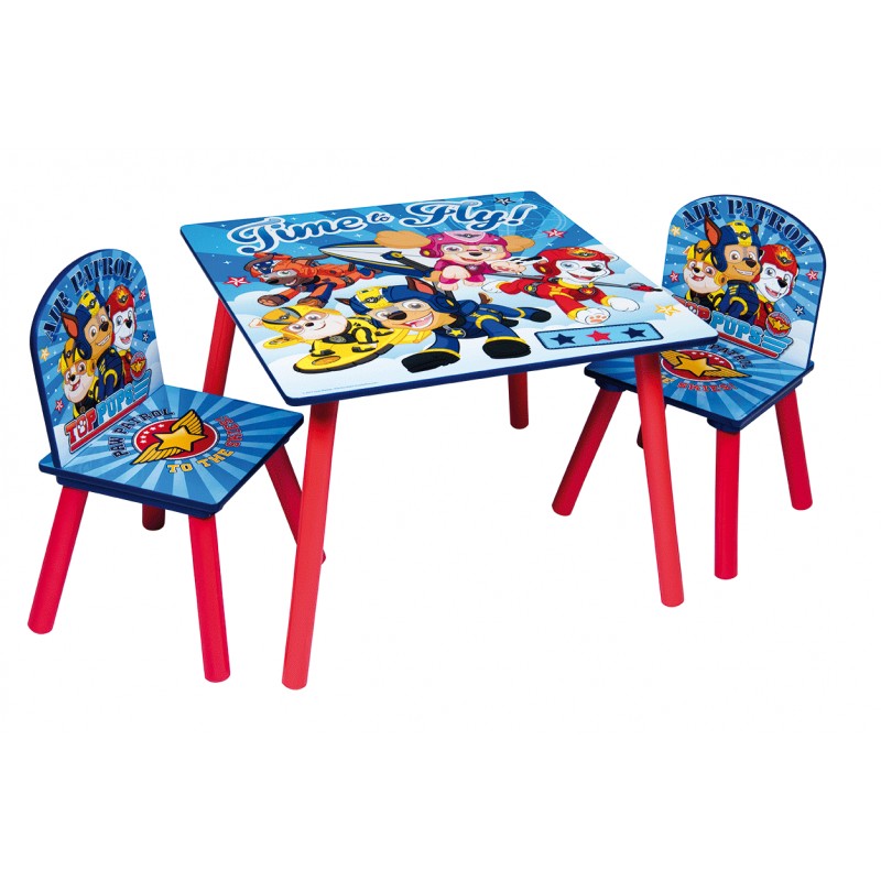 Set masuta si 2 scaunele Blue Paw Patrol
