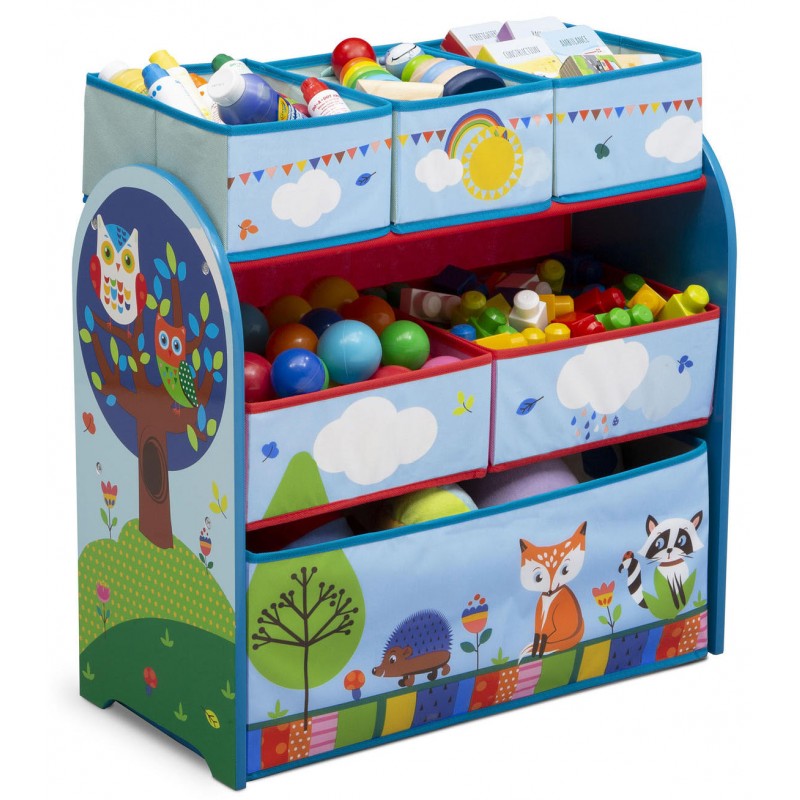 Organizator jucarii cu cadru din lemn Woodland