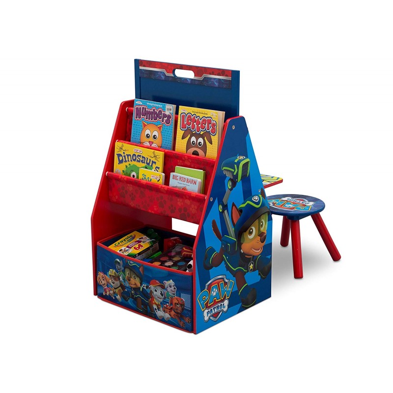 Set 2 in 1 organizator si birou cu tablita si scaun Paw Patrol Activity Center