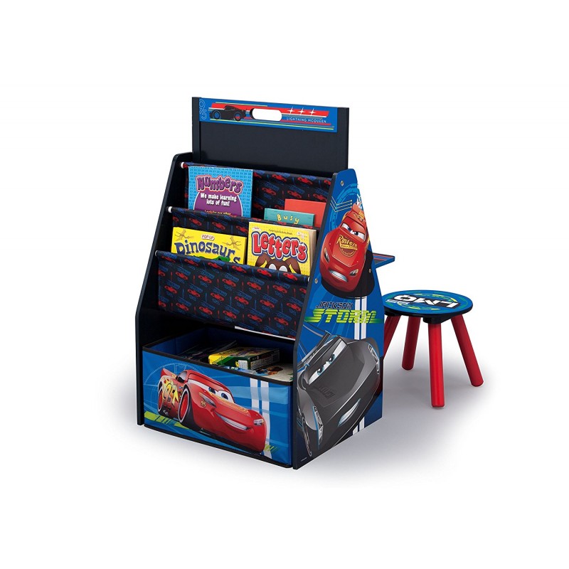 Set 2 in 1 organizator si birou cu tablita si scaun Cars 3 Activity Center image 2