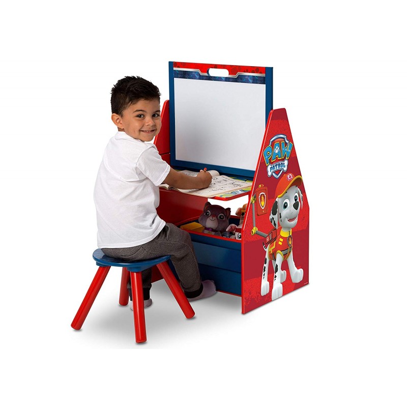 Set 2 in 1 organizator si birou cu tablita si scaun Paw Patrol Activity Center image 2