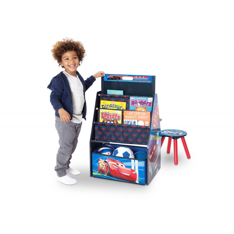 Set 2 in 1 organizator si birou cu tablita si scaun Cars 3 Activity Center image 4