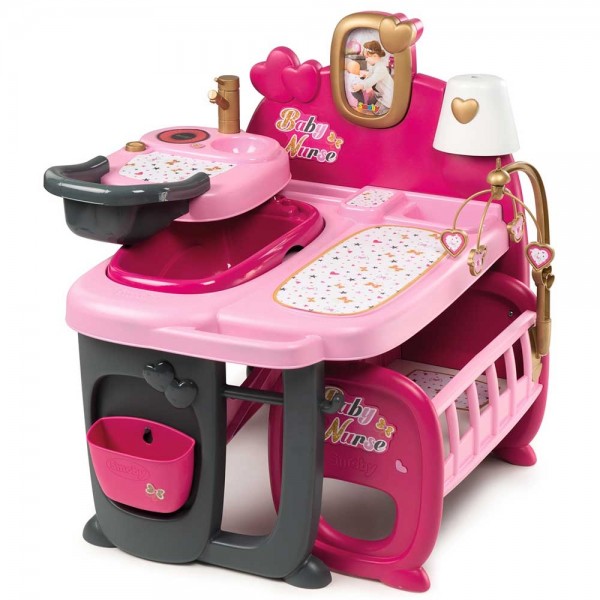 Centru de ingrijire pentru papusi Smoby Baby Nurse Doll`s Play Center cu 23 accesorii image 1