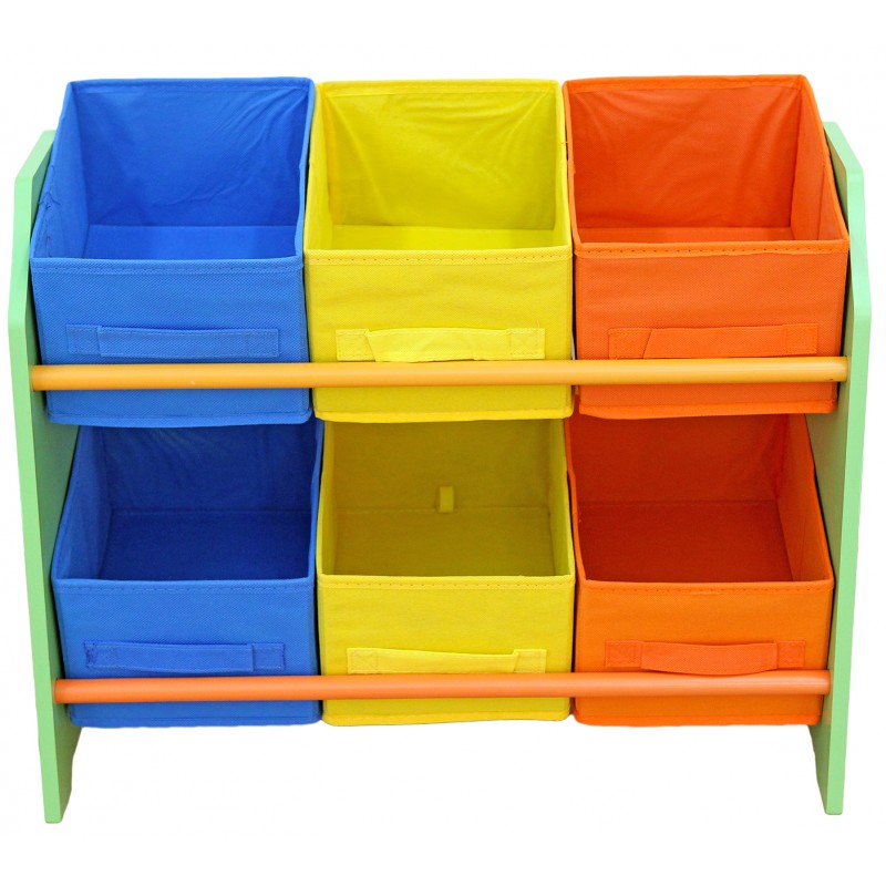 Organizator jucarii cu cadru din lemn Green Crayon image 1