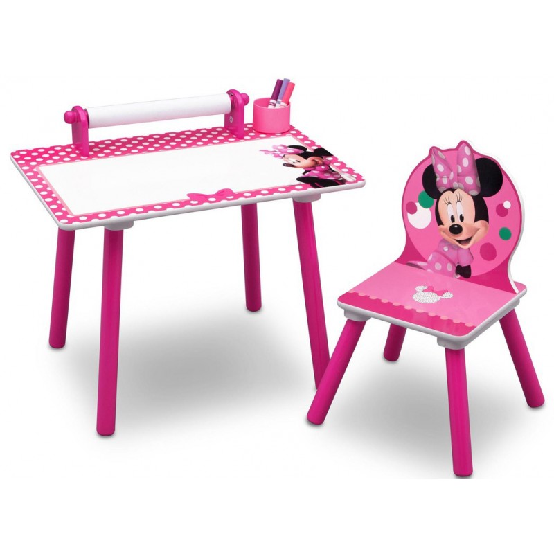 Set masuta pentru creatie si 1 scaunel Minnie Mouse