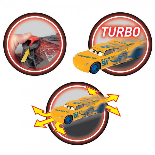 Masina Dickie Toys Cars 3 Turbo Racer Cruz Ramirez cu telecomanda image 1